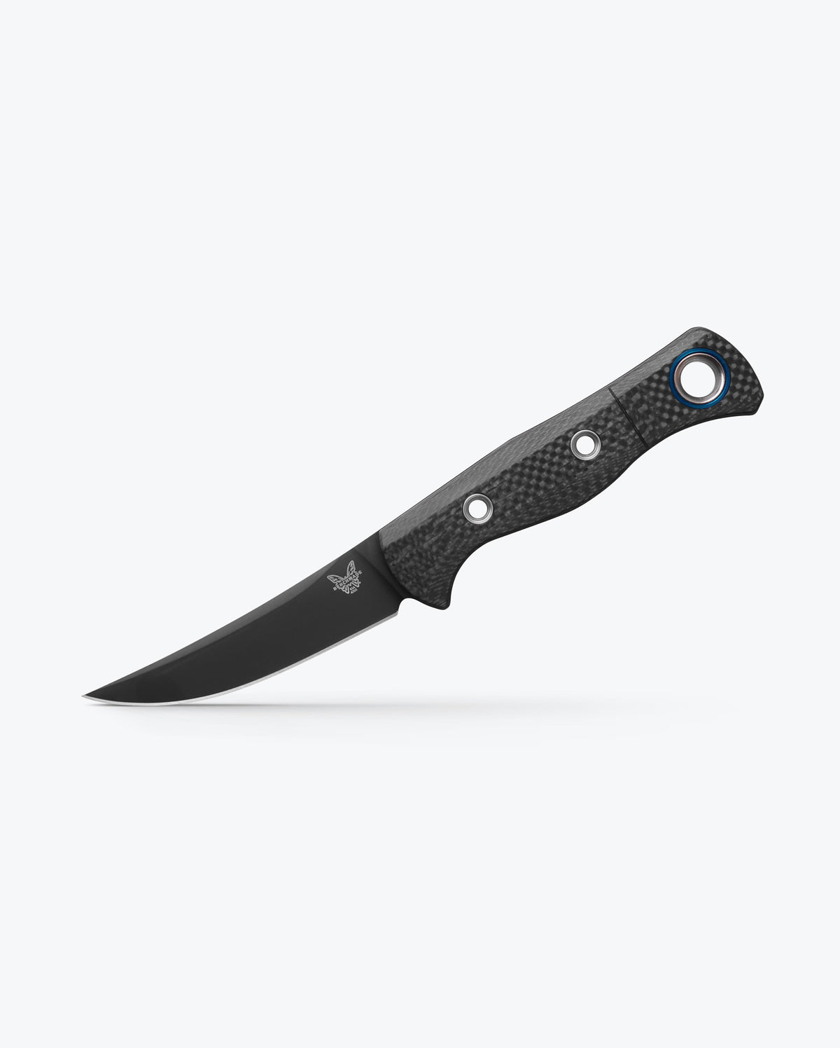 Custom Meatcrafter® 4" - Diagonal angle showing carbon fiber handle | Benchmade Knife Co.