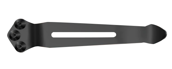 Black 3-Hole Modified Pocket Clip - Side View | Benchmade Knife Co.