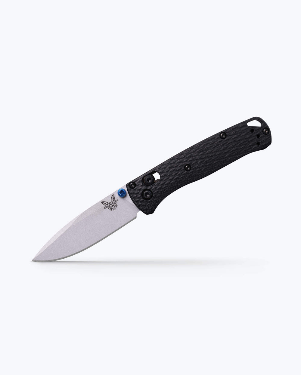 Black Custom Mini Bugout® - Diagonal View | Benchmade Knife Co.