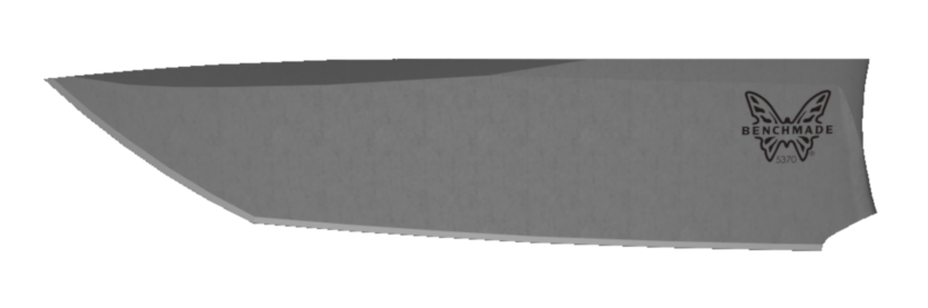 Stainless Steel Drop Point Blade Shape - Side Profile | Benchmade Knife Co.