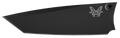 Black Coated 537 Custom Blade - Serrated Edge Profile View | Benchmade Knife Co.