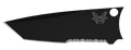 Black Coated 537 Custom Blade - Serrated Edge Side View | Benchmade Knife Co.