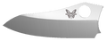 550 Sheepsfoot Plain Edge Blade Shape - Side Profile View | Benchmade Knife Co.