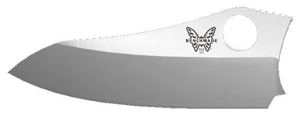 550 Sheepsfoot Plain Edge Blade Shape - Side Profile View | Benchmade Knife Co.