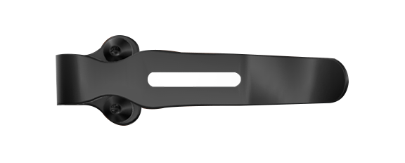 Black Steel 3-Hole Standard Pocket Clip - Top View | Benchmade Knife Co.