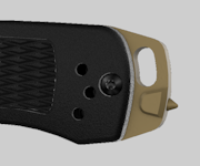 Flat Earth Glass Punch Aluminum Backspacer - Side Profile | Benchmade Knife Co.