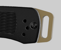 Flat Earth Tan Aluminum Custom Backspacer - Side View | Benchmade Knife Co.