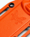 Orange Boltaron Meatcrafter Sheath - Benchmade Logo Detail Close-up | Benchmade Knife Co.