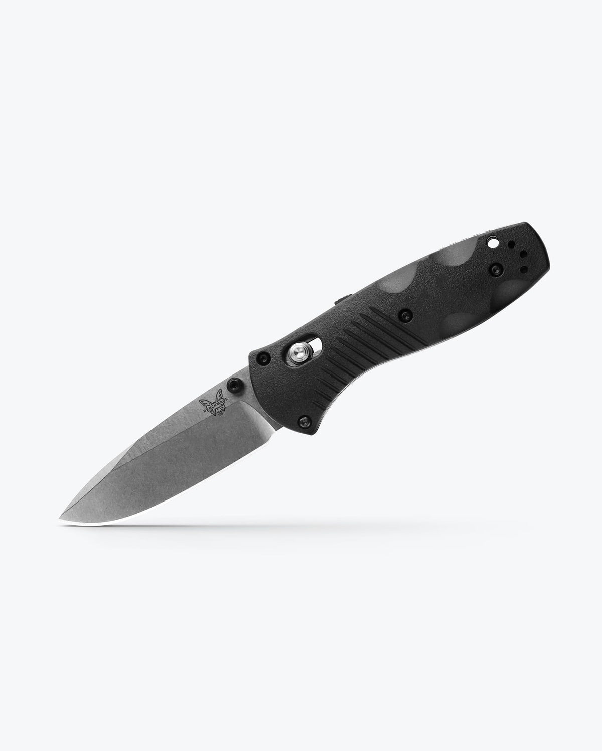 Mini Barrage® Black Valox® 585 - Angled Side Profile | Benchmade Knife Co.