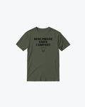 Olive Green BKC Basic Tee - Full Front View | Benchmade Knife Co.