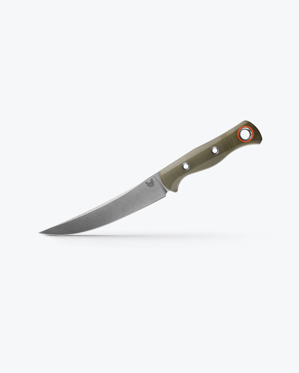 Benchmade Meatcrafter® OD Green G10 6" Trailing Point Fixed Blade Hunting Knife - Angled Profile | Benchmade Knife Co.