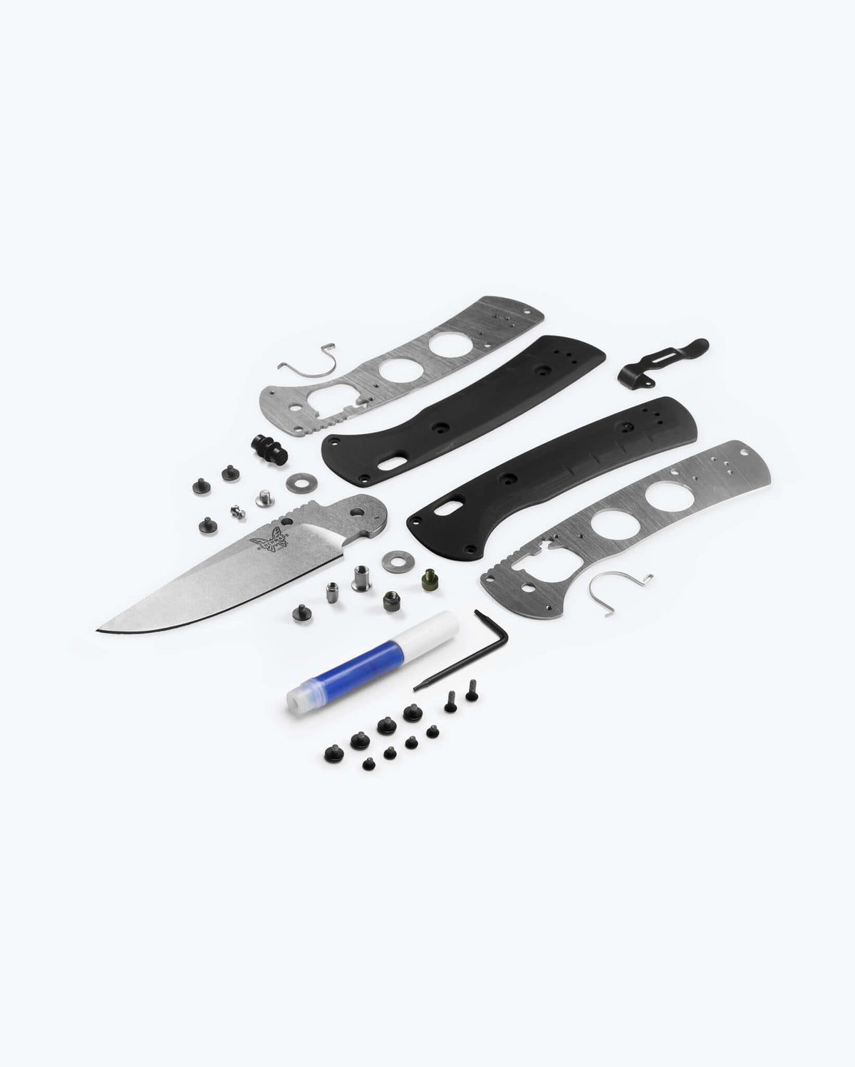 Eighth product image showing an exploded view of the knife