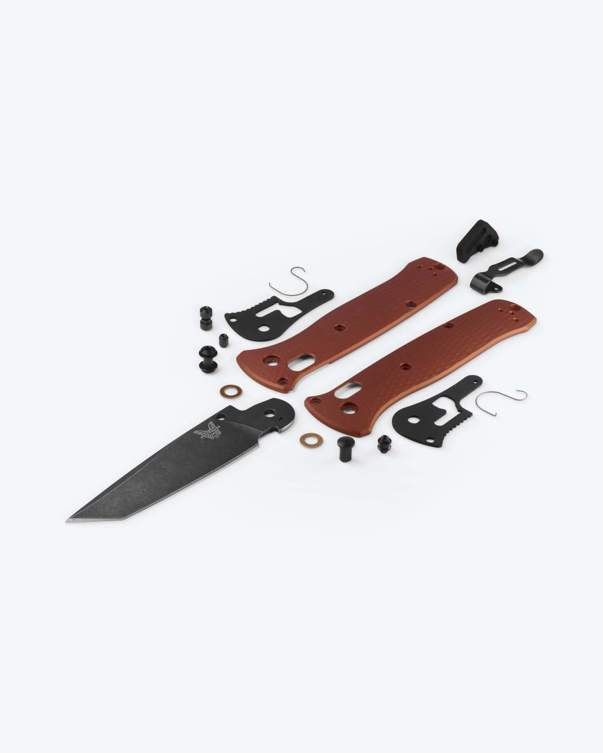 Bailout® Burnt Copper Aluminum BK Tanto - Complete Parts Assembly View | Benchmade Knife Co.