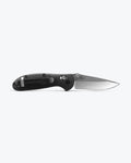 Mini Griptilian® Black Grivory® Drop-point - Back Side Open | Benchmade Knife Co.