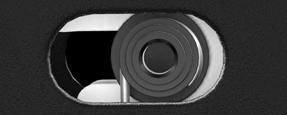 Black Steel 580 AXIS Lock Component - Top View | Benchmade Knife Co.