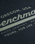 BKC Classic Script Tee - Back Print Detail Oregon USA | Benchmade Knife Co.