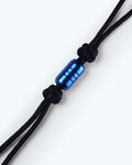 Sapphire Blue PVD SS Bead Lanyard - Close-up Bead Detail | Benchmade Knife Co.