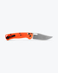 Benchmade Taggedout® Orange Grivory® - Open Knife Back View with CPM-154 Blade | Benchmade Knife Co.