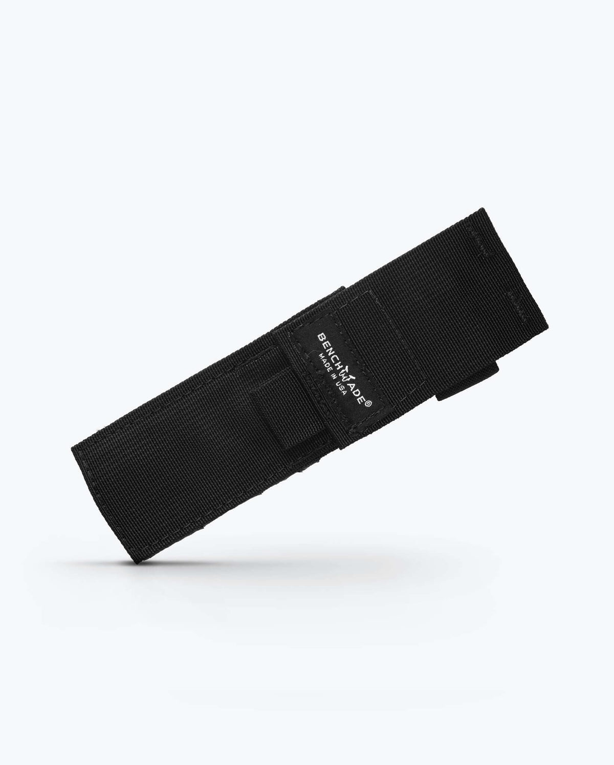 Black 8 Hook Pouch shown at diagonal angle - Side Profile | Benchmade Knife Co.