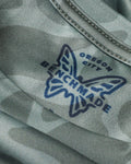 Camo Butterfly Tech Tee Collar and Seam Construction Detail | Benchmade Knife Co.