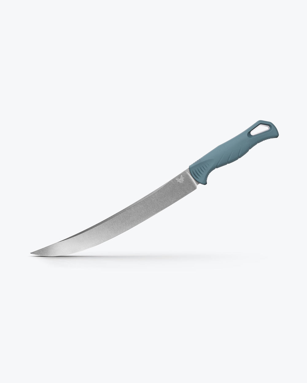 Benchmade Fishcrafter™ 9" Trailing Point - Depth Blue Santoprene® Handle - Profile View | Benchmade Knife Co.