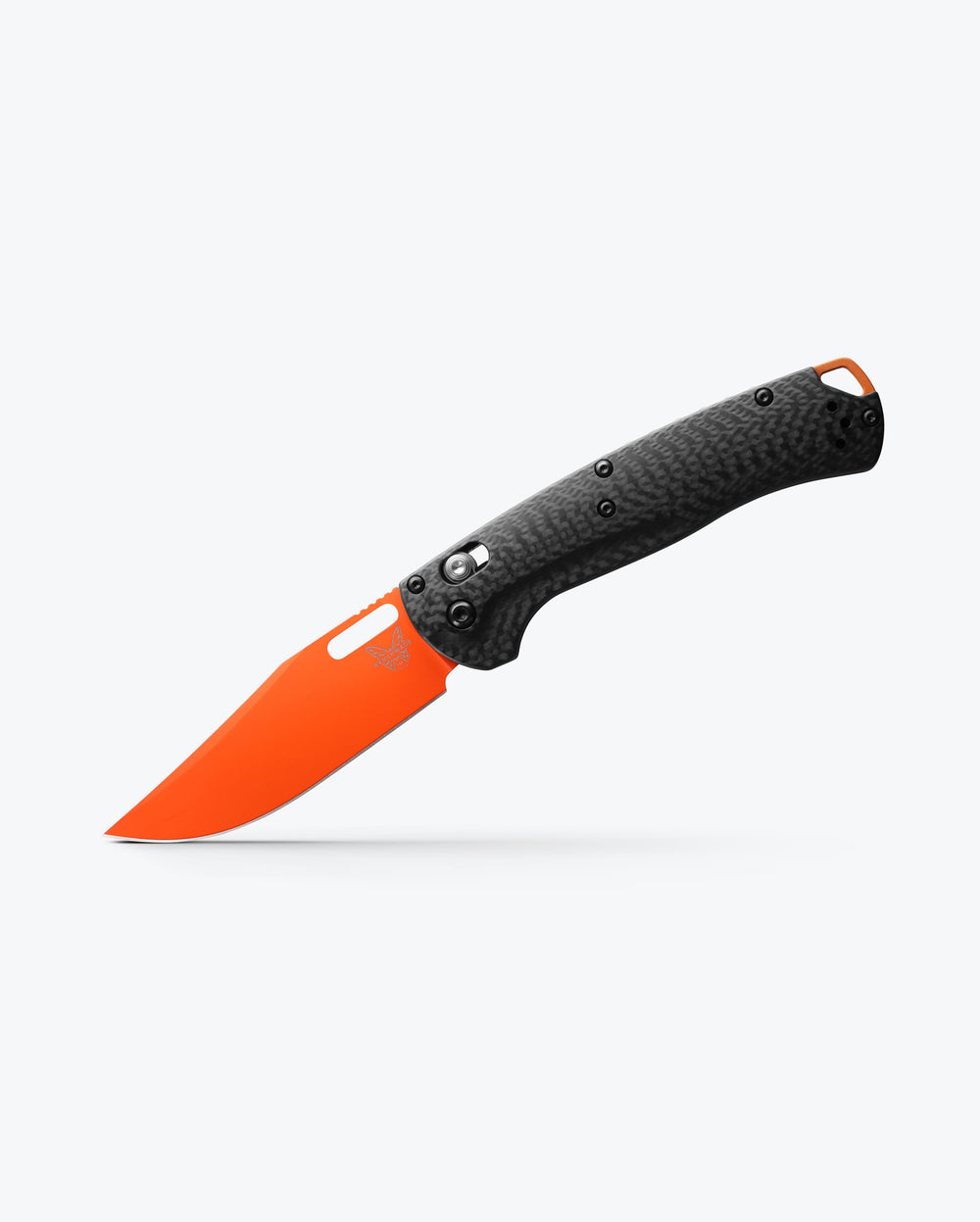 Orange Benchmade Taggedout CPM-MagnaCut Knife - Angled Profile View | Benchmade Knife Co.
