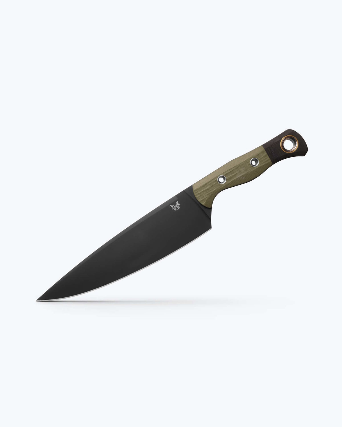 Chef Knife | OD Green G10 - Horizontal Side View | Benchmade Knife Co.