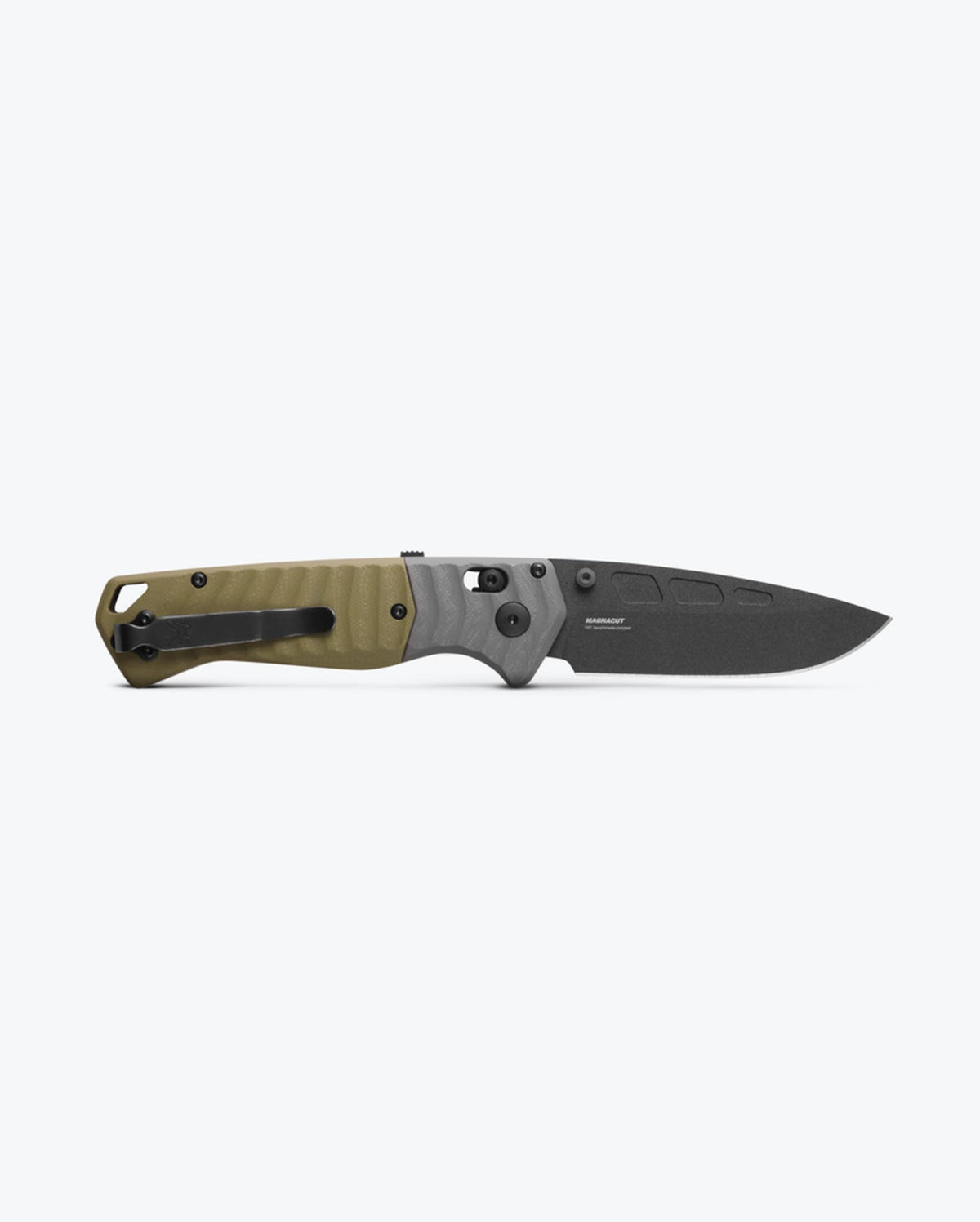 Benchmade PSK Gray OD Green G10 - Open Profile View | Benchmade Knife Co.