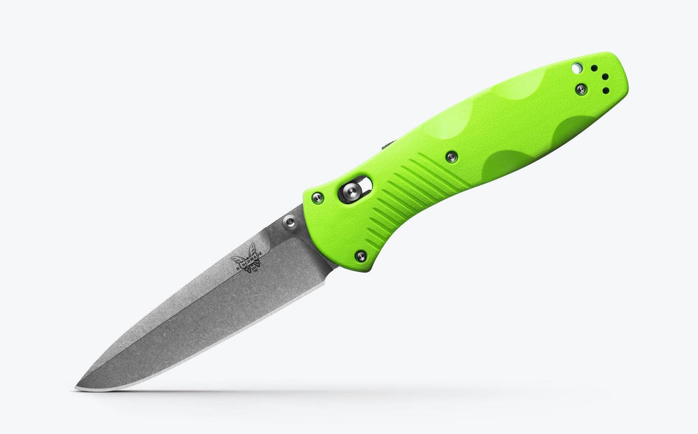 Custom Barrage® Lime Green Handle Open Tactical Knife | Benchmade Knife Co.