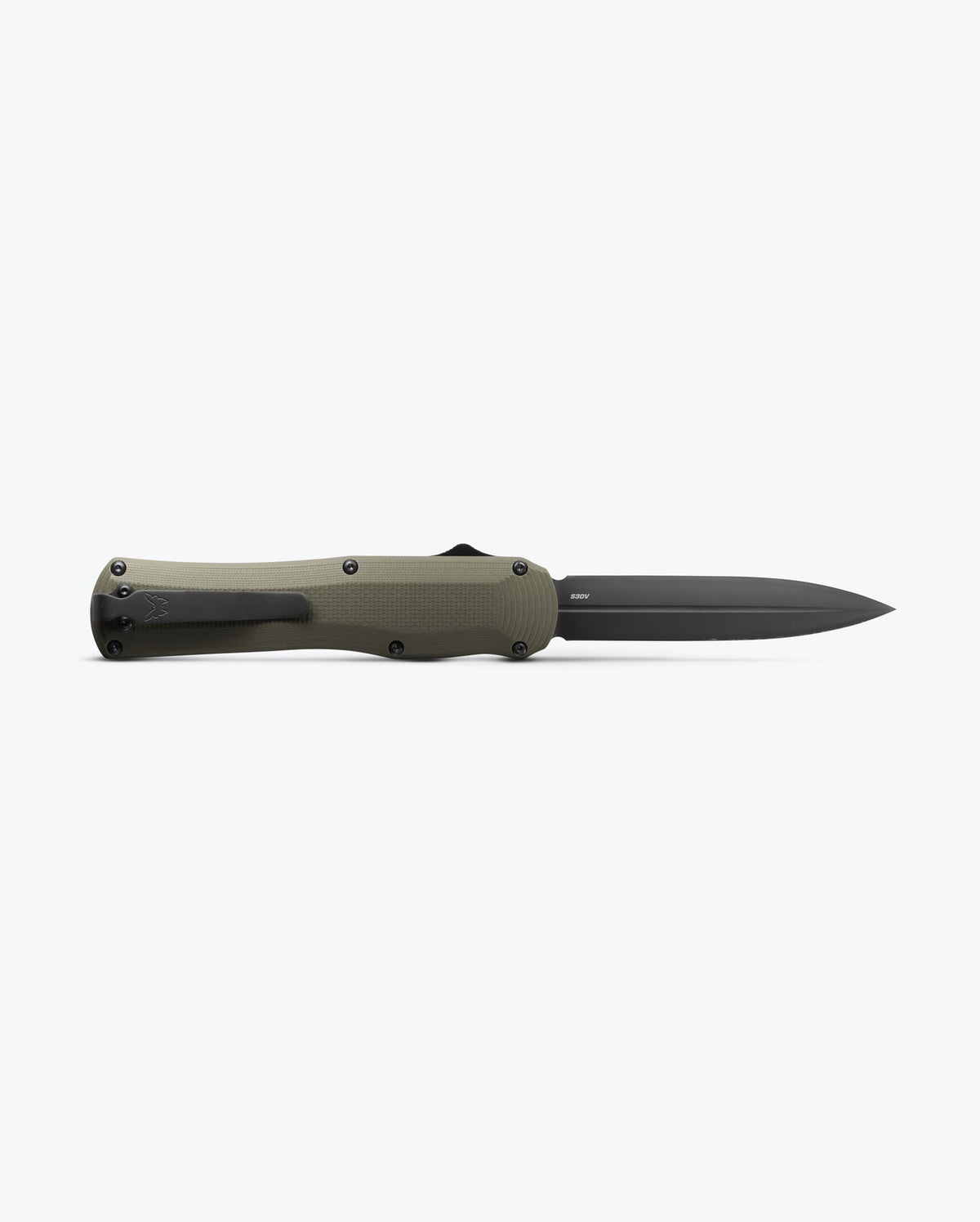 Benchmade Autocrat® OD Green G10 OTF Knife Deployed - Side Profile | Benchmade Knife Co.