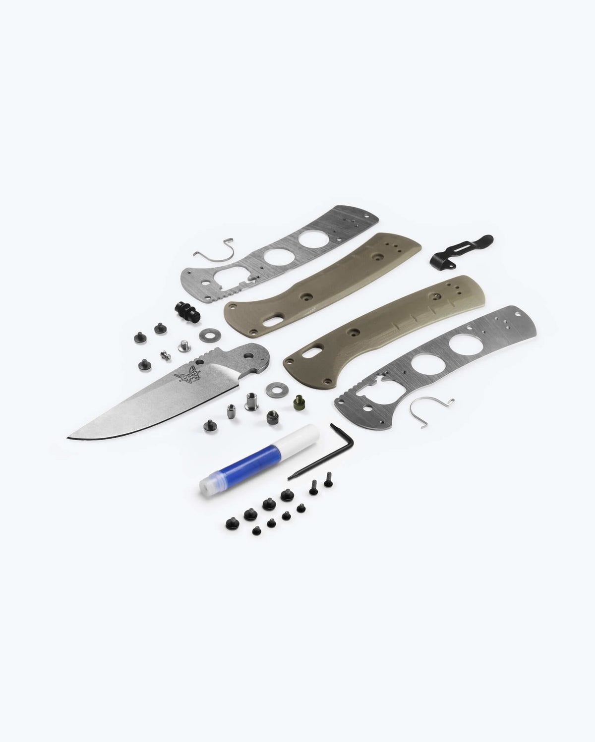 Eighth product image showing an exploded view of the knife