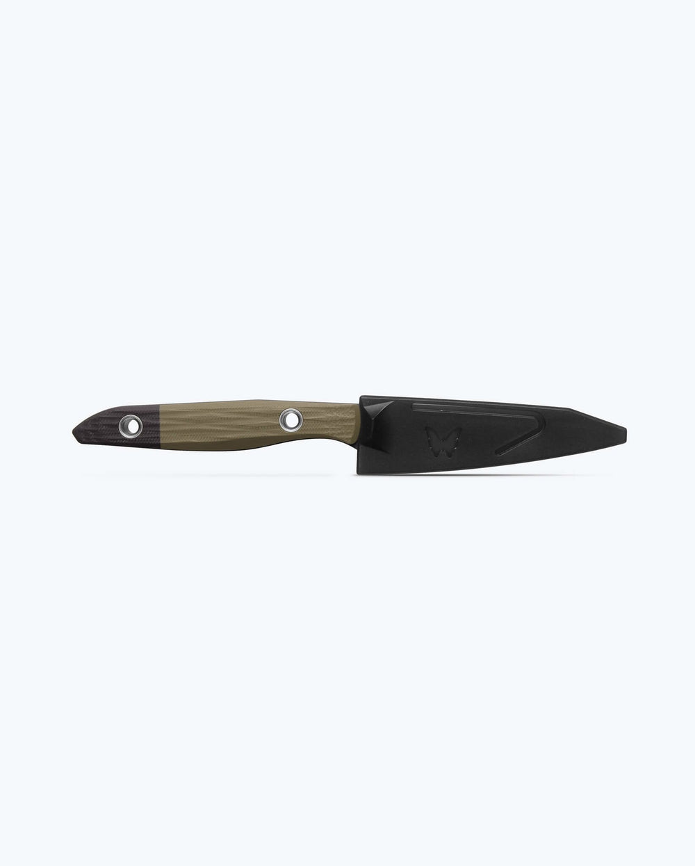OD Green True Paring Knife with Black Sheath - Side Profile | Benchmade Knife Co.