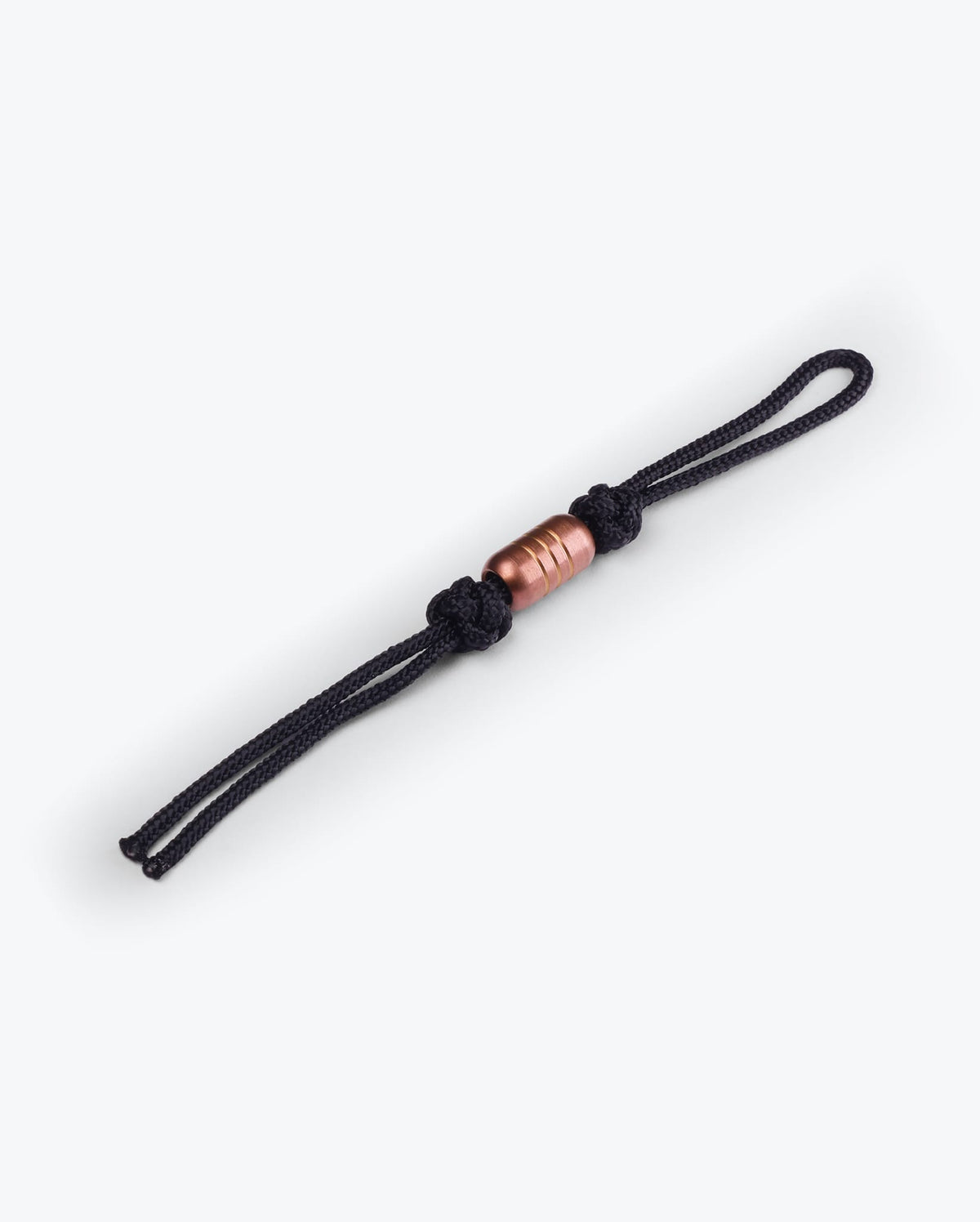 Tactical Paracord Lanyard with Rose Gold Bead - Full Length View | Benchmade Knife Co.