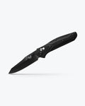 Benchmade Mini Osborne Black & Blue G10 - Angled Side View | Benchmade Knife Co.