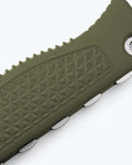Dark Olive Santoprene Handle Texture Detail - Close Up | Benchmade Knife Co.