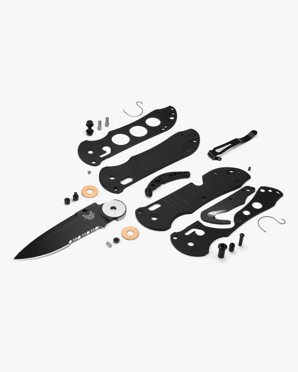 Benchmade Tactical Triage Black G10 - Complete Parts Breakdown | Benchmade Knife Co.