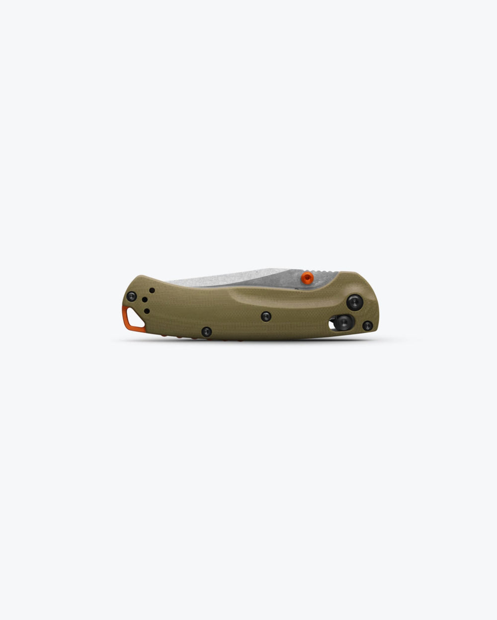 Mini Taggedout® OD Green G10 Folding Knife - Closed Side View | Benchmade Knife Co.