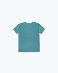 Depth Blue Butterfly Tech Tee - Close-Up Logo Print Detail, Jersey-Knit Fabric Texture | Benchmade Knife Co.