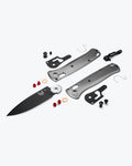 Bugout® Gray Aluminum knife complete exploded parts view - Benchmade Knife Co.
