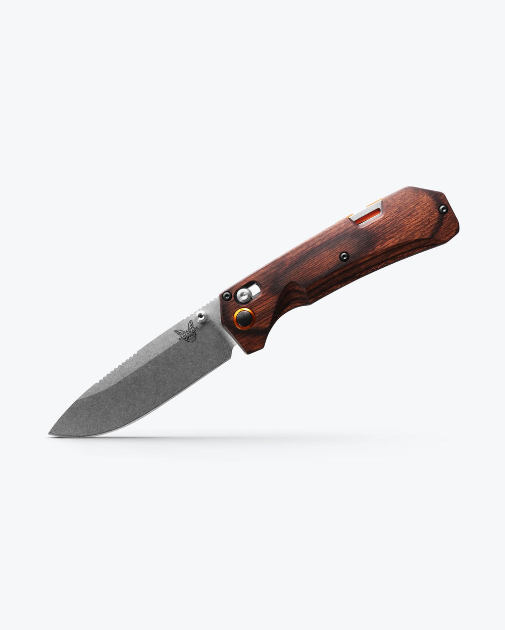 Grizzly Creek Stabilized Wood Drop-point - Angled Profile Open | Benchmade Knife Co.