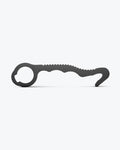 Black Steel Rescue Hook with Serrated Edge - Full Profile | Benchmade Knife Co.