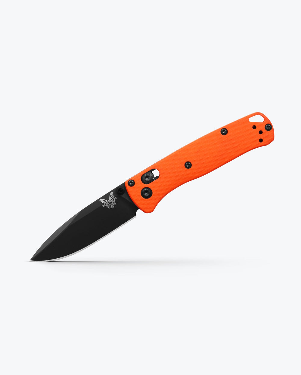 Orange Custom Mini Bugout® - Diagonal Profile | Benchmade Knife Co.