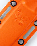 Orange Boltaron Sheath Logo Detail - Close Up | Benchmade Knife Co.