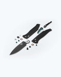 Bugout® Vapyr™ Black Aluminum Drop-Point - Parts Breakdown | Benchmade Knife Co.