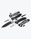 Auto Presidio® II Black Aluminum Knife - Exploded Parts View | Benchmade Knife Co.