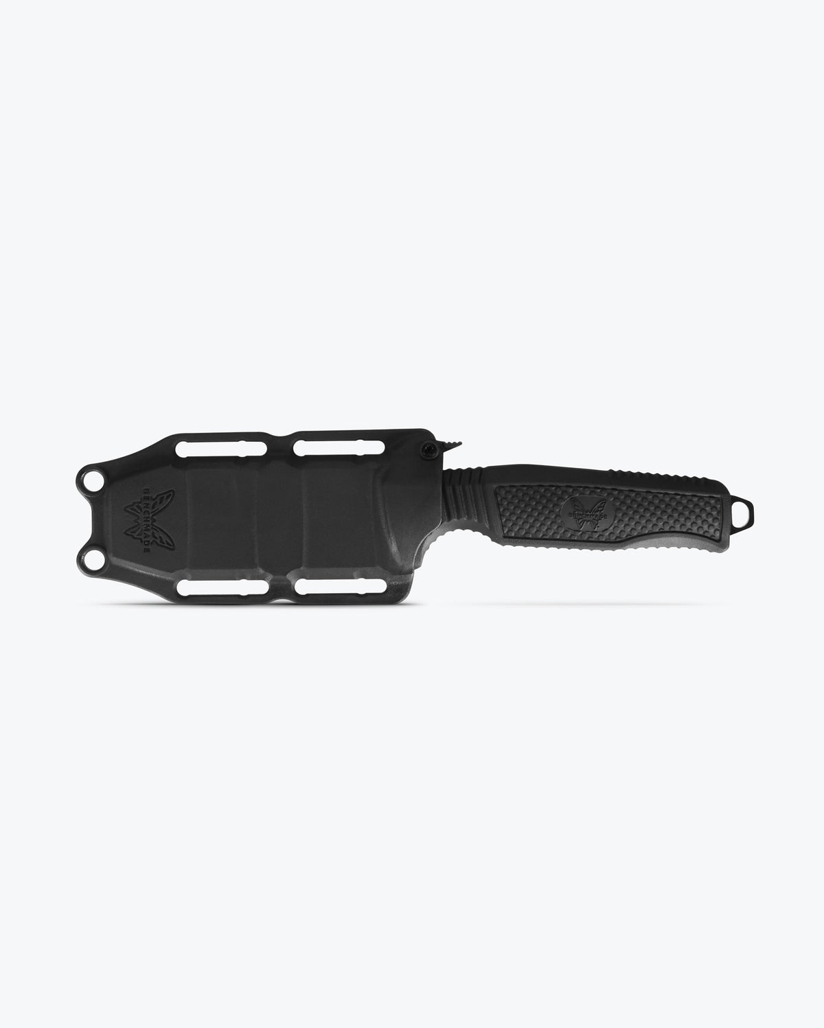 H2O Fixed Dive Knife Black Santoprene® in Sheath Front View - Benchmade Knife Co.