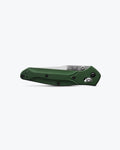 Benchmade 940 Osborne Green Aluminum Knife - Closed Side Profile | Benchmade Knife Co.
