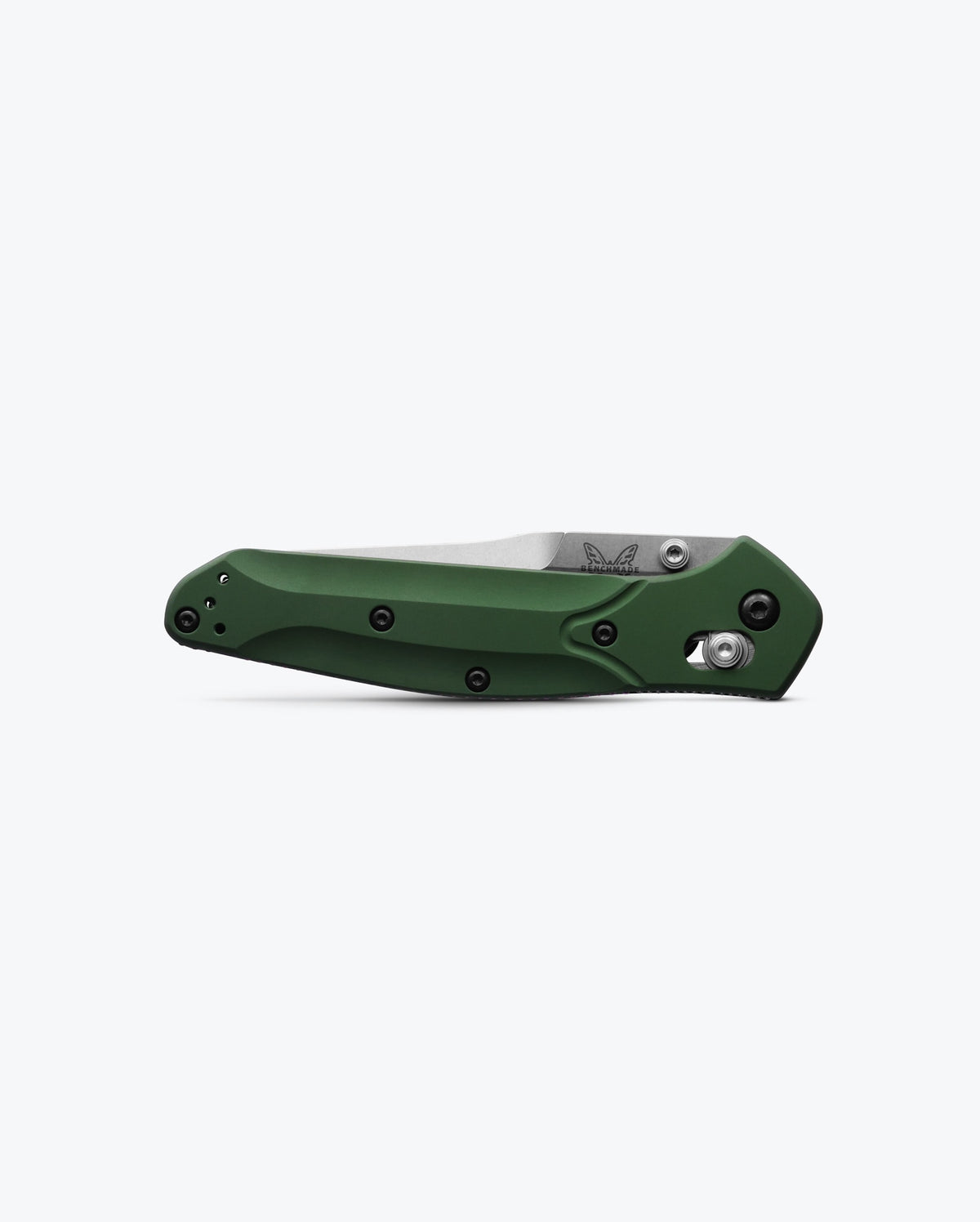 Benchmade 940 Osborne Green Aluminum Knife - Closed Side Profile | Benchmade Knife Co.