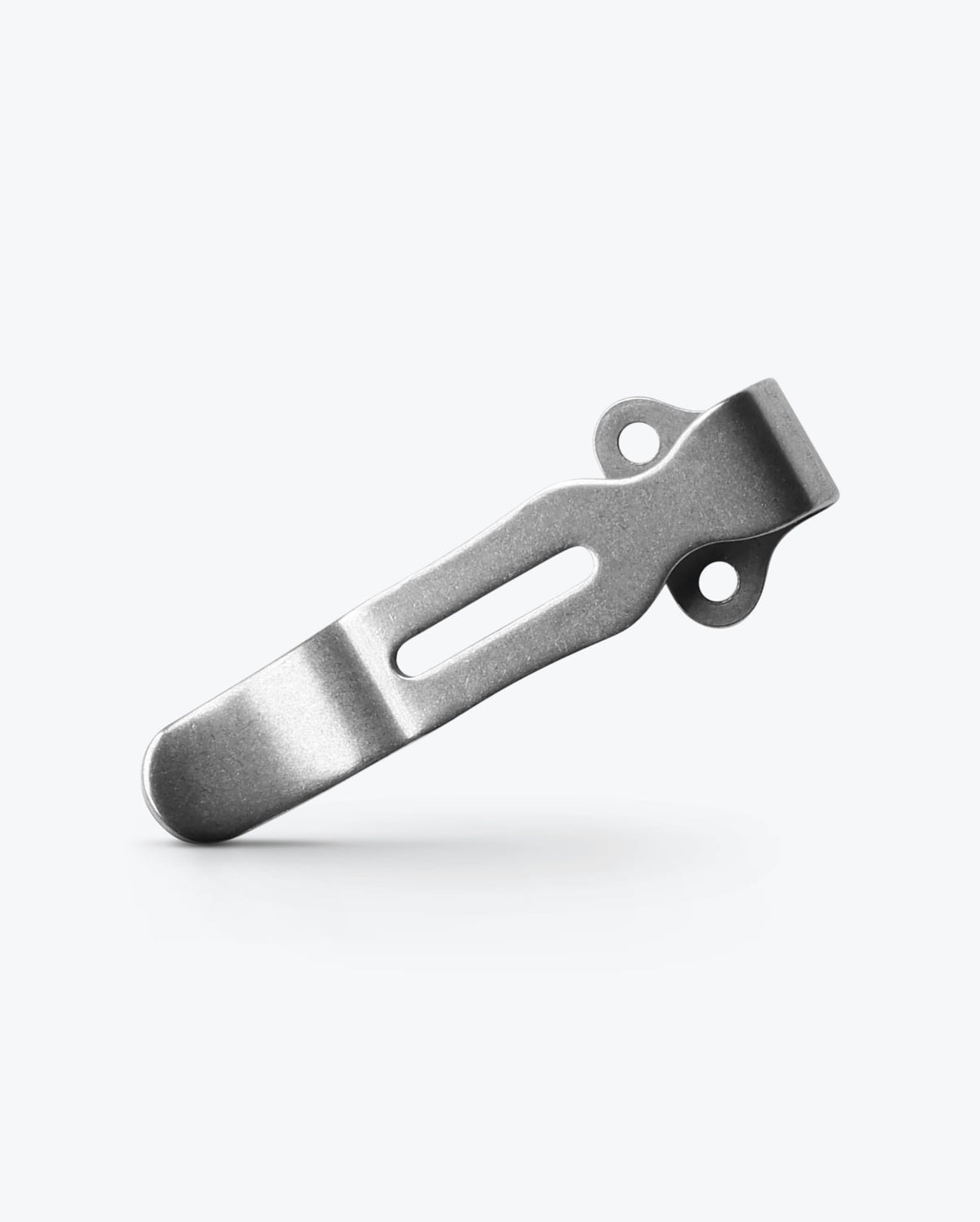 Mini Deep-Carry Pocket Clip Satin - Angled Side View | Benchmade Knife Co.