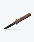 Benchmade Phaeton Dark Earth Aluminum OTF Knife - Side Profile Open | Benchmade Knife Co.